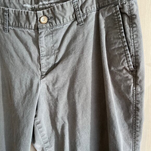 GAP Green Girlfriend khakis Capri Pants Women's 12/ 34R Straight Leg 25"‎ Inseam - Picture 4 of 8